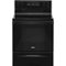 Whirlpool - 5.3 Cu. Ft. Freestanding Electric Range with Self-Cleaning and Frozen Bake - Black-Front_Standard