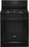 Whirlpool - 5.0 Cu. Ft. Freestanding Gas Range with Self-Cleaning and SpeedHeat Burner - Black-Front_Standard