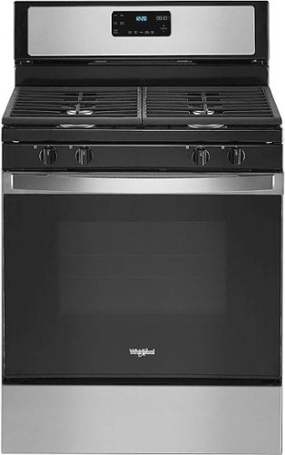 Whirlpool - 5.0 Cu. Ft. Freestanding Gas Range with Self-Cleaning and SpeedHeat Burner - Stainless Steel