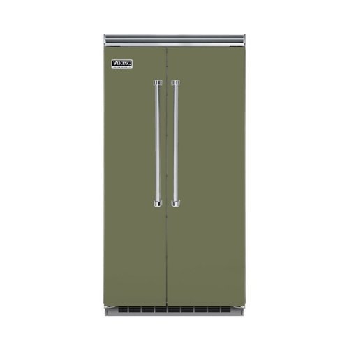 Viking - Professional 5 Series Quiet Cool 25.3 Cu. Ft. Side-by-Side Built-In Refrigerator - Cypress Green
