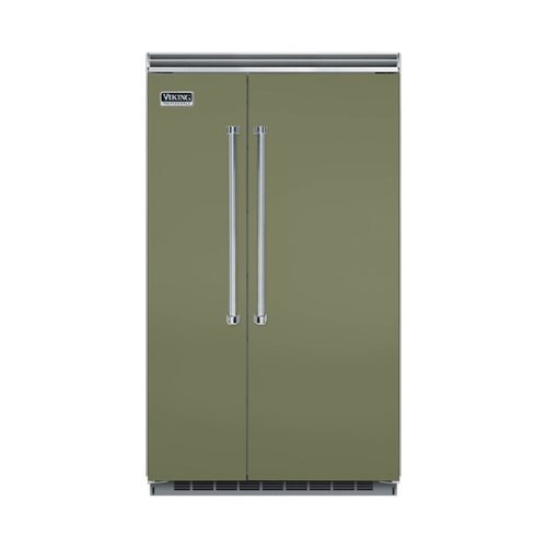Viking - Professional 5 Series Quiet Cool 29.1 Cu. Ft. Side-by-Side Built-In Refrigerator - Cypress Green