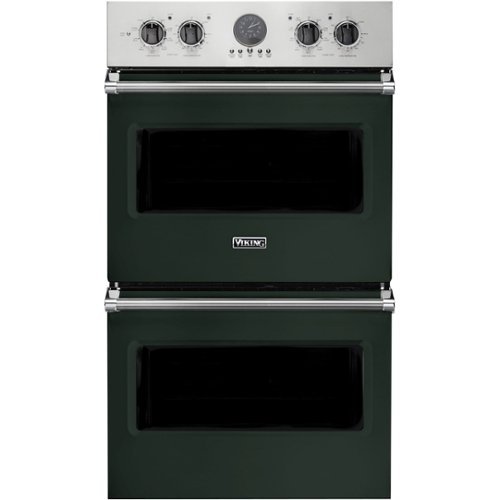 Viking - Professional 5 Series 30" Built-In Double Electric Convection Wall Oven - Blackforest green