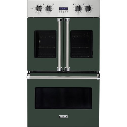 Viking - Professional 7 Series 30" Built-In Double Electric Convection Wall Oven - Blackforest Green