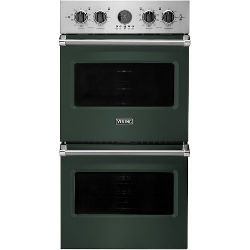 

Viking - Professional 5 Series 27" Built-In Double Electric Convection Wall Oven - Blackforest Green