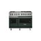 Viking - 48"W 7-Series Dual Fuel Self-Clean Range-6 Burners + Griddle - Green-Front_Standard