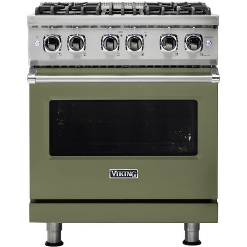 Viking - Professional 5 Series 4.7 Cu. Ft. Freestanding Dual Fuel LP Gas True Convection Range with Self-Cleaning - Cypress green