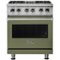Viking - 5-Series 4.7 Cu. Ft. Self-Cleaning Freestanding Dual Fuel Convection Range - Cypress Green-Front_Standard