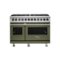 Viking - 5-Series Dual Fuel Self-Clean 48"W Sealed Burner Range - Cypress Green-Front_Standard