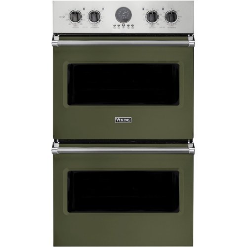 Viking - Professional 5 Series 30" Built-In Double Electric Convection Wall Oven - Cypress Green