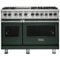 Viking - 5-Series Dual Fuel Self-Clean 48"W Sealed Burner Range - Blackforest Green-Front_Standard