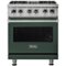 Viking - 5-Series 4.7 Cu. Ft. Self-Cleaning Freestanding Dual Fuel Convection Range - Green-Front_Standard