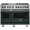 Viking - 5-Series Dual Fuel Self-Clean 48"W Sealed Burner Range - Blackforest Green-Front_Standard