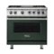Viking - VGR Freestanding 7-Series Gas 36"W Range - Blackforest Green-Front_Standard
