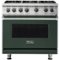 Viking - Professional 5 Series 5.1 Cu. Ft. Freestanding Gas Convection Range - Blackforest Green-Front_Standard