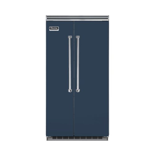 Viking - Professional 5 Series Quiet Cool 25.3 Cu. Ft. Side-by-Side Built-In Refrigerator - Blue