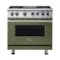 Viking - VGR Freestanding 7-Series Gas 36"W Range - Cypress Green-Front_Standard