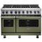 Viking - VGR Freestanding 7-Series Gas 48"W Range - Cypress Green-Front_Standard