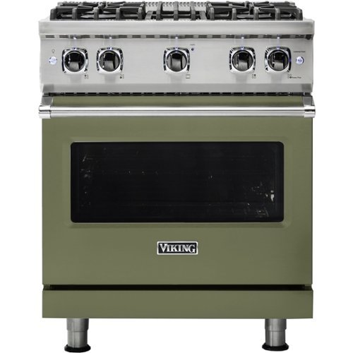 Viking - Professional 5 Series 4.0 Cu. Ft. Freestanding Gas Convection Range - Cypress green