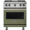 Viking - Professional 5 Series 4.0 Cu. Ft. Freestanding LP Gas Convection Range - Cypress Green-Front_Standard
