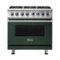 Viking - VGR Freestanding 7-Series Gas 36"W Range - Blackforest Green-Front_Standard