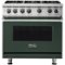 Viking - Professional 5 Series 5.1 Cu. Ft. Freestanding LP Gas Convection Range - Blackforest Green-Front_Standard