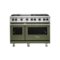 Viking - Professional 5 Series 6.1 Cu. Ft. Freestanding Double Oven LP Gas Convection Range - Cypress Green-Front_Standard