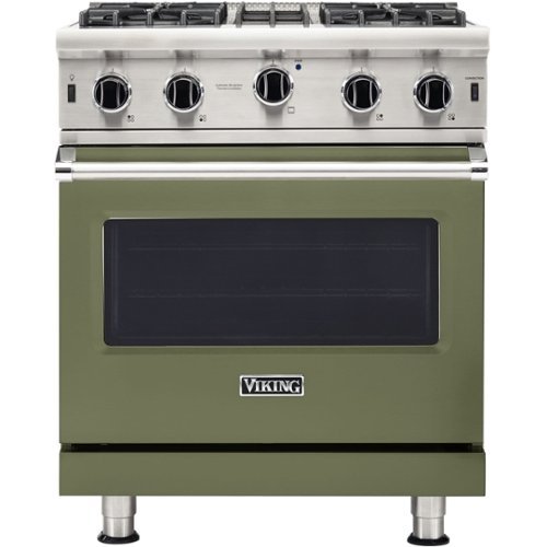 Viking - Professional 5 Series 4.0 Cu. Ft. Freestanding Gas Convection Range - Cypress green
