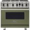Viking - Professional 5 Series 5.1 Cu. Ft. Freestanding LP Gas Convection Range - Cypress Green-Front_Standard
