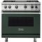 Viking - Professional 5 Series 5.1 Cu. Ft. Freestanding LP Gas Convection Range - Blackforest Green-Front_Standard