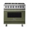 Viking - VGR Freestanding 7-Series Gas 36"W Range - Cypress Green-Front_Standard
