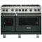 Viking - Professional 5 Series 6.1 Cu. Ft. Freestanding Double Oven LP Gas Convection Range - Blackforest Green-Front_Standard