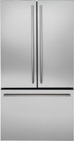 Monogram - 23.1 Cu. Ft. French Door Counter-Depth Refrigerator - Stainless steel - Front_Standard