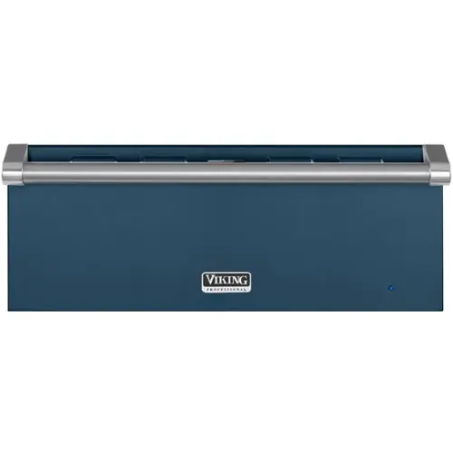 Front. Viking - Professional 5 Series 26" Warming Drawer - Slate Blue.