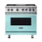 Viking - Freestanding 7 Series Dual Fuel Self-Clean 36"W Range - Bywater Blue-Front_Standard