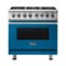 Viking - VGR Freestanding 7-Series Gas 36"W Range - Alluvial Blue-Front_Standard