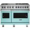 Viking - VGR Freestanding 7-Series Gas 48"W Range - Bywater Blue-Front_Standard
