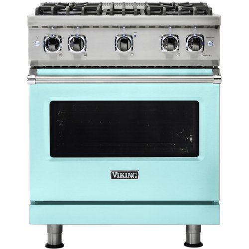 Viking - Professional 5 Series 4.0 Cu. Ft. Freestanding Gas Convection Range - Bywater blue