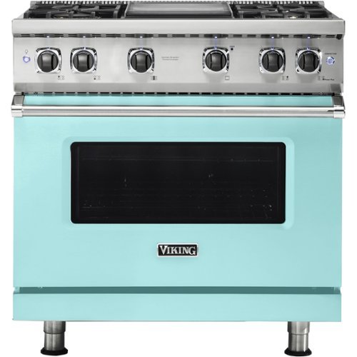 

Viking - Professional 5 Series 5.1 Cu. Ft. Freestanding LP Gas Convection Range - Bywater Blue