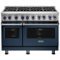 Viking - 48 in. Wide 8 Burner VGR Freestanding 7-Series Gas Range - Slate Blue-Front_Standard