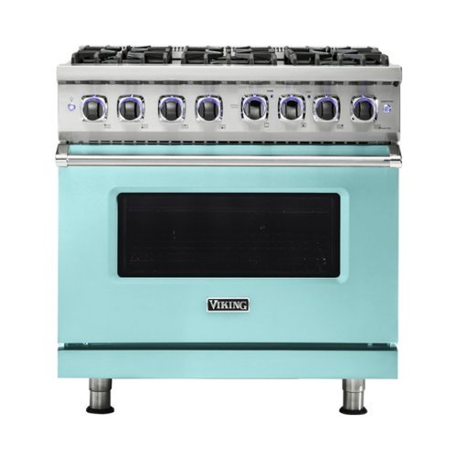 Viking - Professional 7 Series 5.1 Cu. Ft. Freestanding Gas Convection Range - Bywater blue