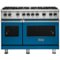 Viking - Professional 5 Series Freestanding Double Oven Gas Convection Range - Alluvial Blue-Front_Standard