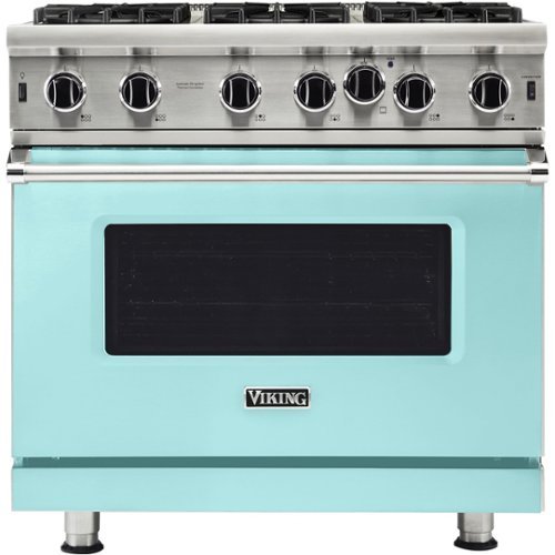 Viking - Professional 5 Series 5.1 Cu. Ft. Freestanding LP Gas Convection Range - Bywater blue