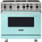 Viking - Professional 5 Series 5.1 Cu. Ft. Freestanding LP Gas Convection Range - Bywater Blue-Front_Standard