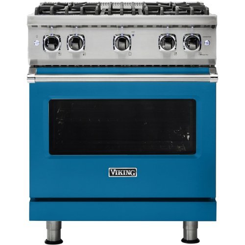 Viking - Professional 5 Series 4.0 Cu. Ft. Freestanding Gas Convection Range - Alluvial blue