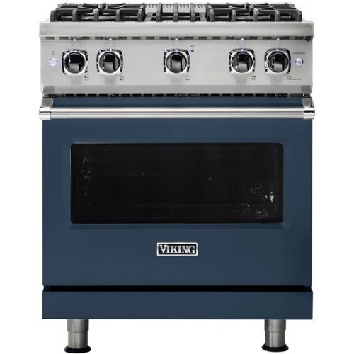 Viking - Professional 5 Series 4.0 Cu. Ft. Freestanding LP Gas Convection Range - Slate blue