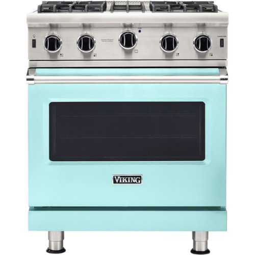 Viking - Professional 5 Series 4.0 Cu. Ft. Freestanding LP Gas Convection Range - Bywater blue