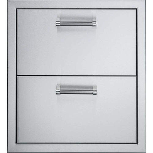Viking - 19" Double Drawers - Stainless Steel-Angle_Standard 