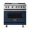 Viking - VGR Freestanding 7-Series Gas 36"W Range - Slate Blue-Front_Standard