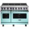 Viking - VGR Freestanding 7-Series Gas 48"W Range - Bywater Blue-Front_Standard
