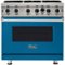 Viking - Professional 5 Series 5.1 Cu. Ft. Freestanding LP Gas Convection Range - Alluvial Blue-Front_Standard